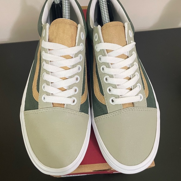 Vans old Skool customs olive and gold - Picture 3 of 6